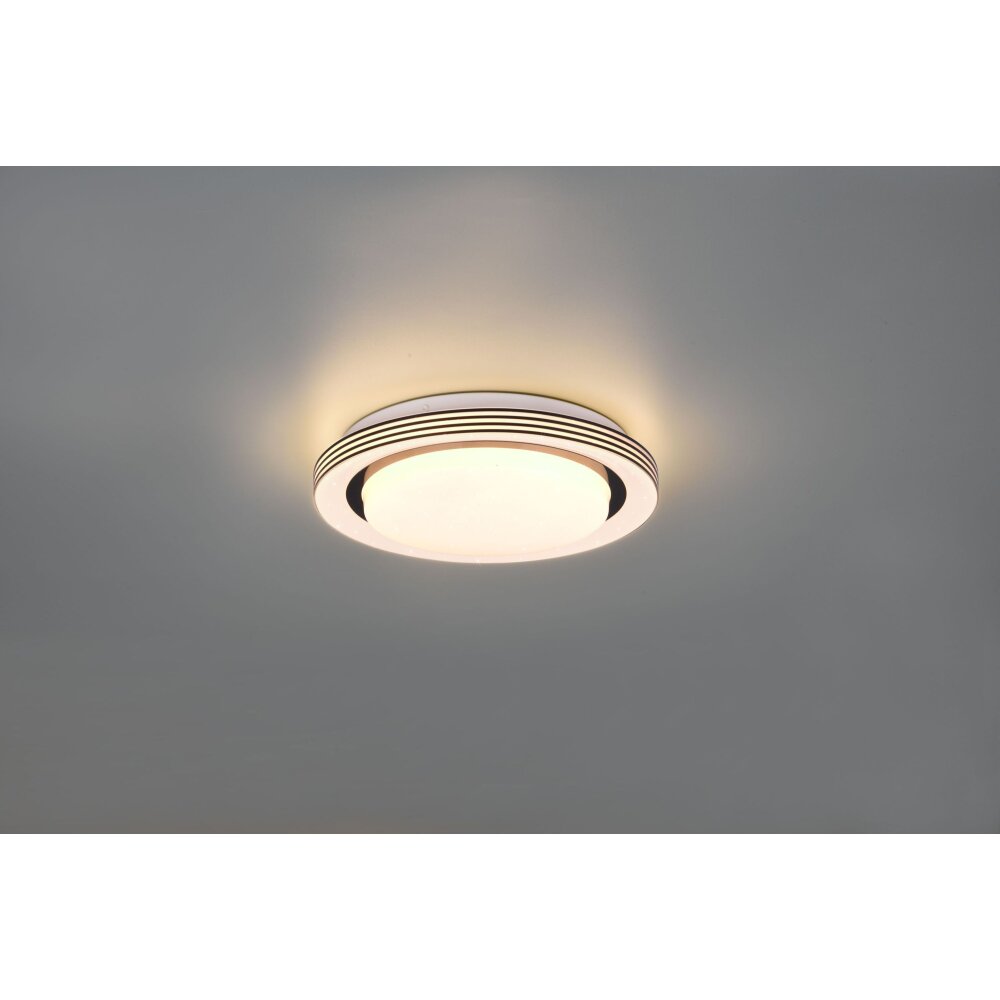 Reality Atria Deckenleuchte LED Schwarz, Weiß, 1-flammig, Fernbedienung main product photo