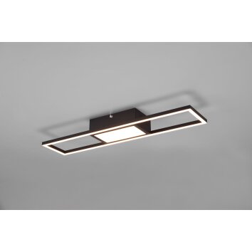 Reality Rigido Deckenleuchte LED Schwarz, 1-flammig, Fernbedienung