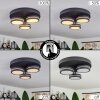 Huallilemu Deckenleuchte LED Schwarz, 3-flammig