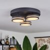 Huallilemu Deckenleuchte LED Schwarz, 3-flammig