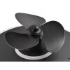 Reality Nybro Deckenventilator LED Schwarz, 1-flammig, Fernbedienung