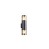 Trio HOOSIC Wandleuchte Schwarz, 2-flammig