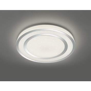 Reality NORIAKI Deckenleuchte LED Chrom, 1-flammig, Fernbedienung