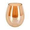 Glas-Lampenschirm Vevino Ersatzglas 15 cm Bernsteinfarben
