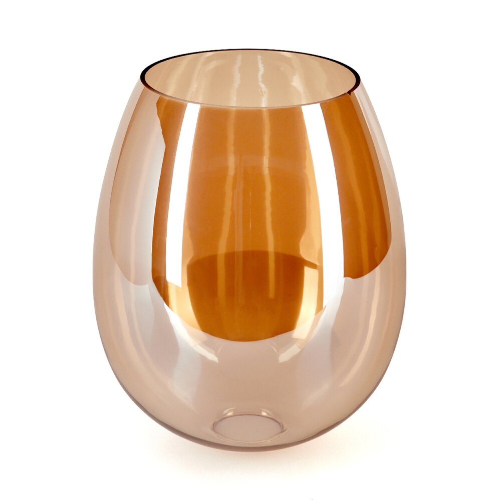 Glaslampenschirm Vevino Ersatzglas 20 cm Bernsteinfarben main product photo