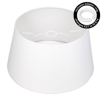 Lampenschirm aus Stoff Bassagoda Lampenschirm 45 cm Weiß
