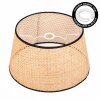 Ramila Lampenschirm 45 cm Naturfarben, Schwarz
