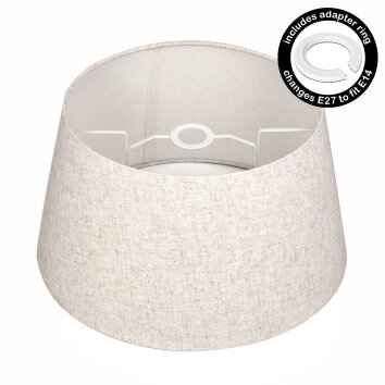 Bassagoda Lampenschirm 45 cm beige