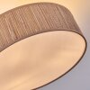 Foggia Deckenleuchte 40 cm Nickel-Matt, 3-flammig