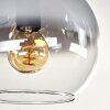 Koyoto Deckenleuchte Glas 15 cm Klar, Rauchfarben, 5-flammig