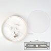 Foggia Deckenleuchte 50 cm Nickel-Matt, 3-flammig
