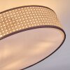 Foggia Deckenleuchte 50 cm Nickel-Matt, 3-flammig