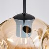 Ripoll Hängeleuchte Glas 15 cm, 20 cm, 25 cm Bernsteinfarben, Rauchfarben, 3-flammig