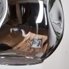Ripoll Hängeleuchte Glas 20 cm, 25 cm, 30 cm Bernsteinfarben, Rauchfarben, 3-flammig