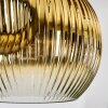 Ripoll Hängeleuchte Glas 20 cm, 25 cm, 30 cm Chrom, Gold, Klar, Kupferfarben, Rauchfarben, 3-flammig