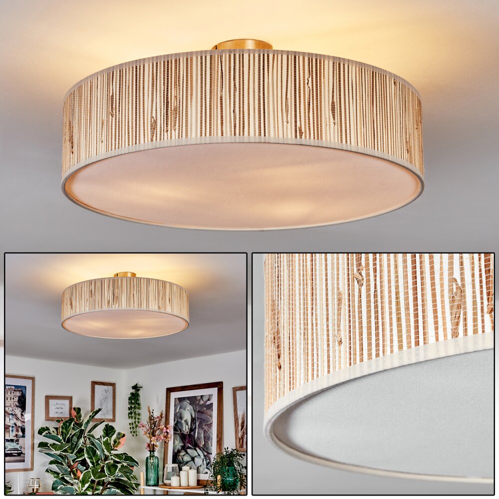 Foggia Deckenleuchte 50 cm Nickel-Matt, 3-flammig main product photo