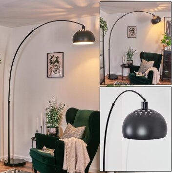 Baloca Bogenlampe 30 cm Schwarz, 1-flammig