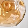 Ripoll Hängeleuchte Glas 20 cm, 25 cm, 30 cm Bernsteinfarben, Rauchfarben, 3-flammig