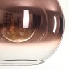 Koyoto Hängeleuchte Glas 30 cm Gold, Schwarz, 1-flammig