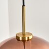 Koyoto Hängeleuchte Glas 30 cm Gold, Schwarz, 1-flammig