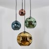 Ripoll Hängeleuchte Glas 15 cm, 20 cm, 25 cm, 30 cm Blau, Gold, Grün, Kupferfarben, 4-flammig