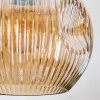 Ripoll Hängeleuchte Glas 15 cm, 20 cm, 25 cm, 30 cm Bernsteinfarben, Gold, Kupferfarben, Rauchfarben, 4-flammig