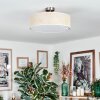 Foggia Deckenleuchte 40 cm Nickel-Matt, 3-flammig