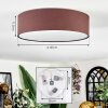 Antillo Deckenleuchte 40 cm Braun, Weiß, 3-flammig