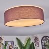 Antillo Deckenleuchte 40 cm Braun, Weiß, 3-flammig