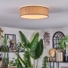 Antillo Deckenleuchte 40 cm Braun, Naturfarben, Weiß, 3-flammig