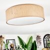 Antillo Deckenleuchte 40 cm Braun, Naturfarben, Weiß, 3-flammig