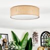 Antillo Deckenleuchte 40 cm Braun, Naturfarben, Weiß, 3-flammig