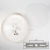Foggia Deckenleuchte 60 cm Nickel-Matt, 3-flammig