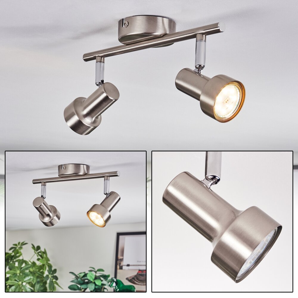 Edain Deckenleuchte LED Chrom, Nickel-Matt, 2-flammig main product photo