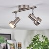 Edain Deckenleuchte LED Chrom, Nickel-Matt, 2-flammig