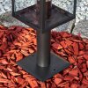 Tieva Sockelleuchte Schwarz, 1-flammig