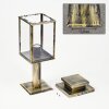 Tieva Sockelleuchte Braun, Gold, 1-flammig