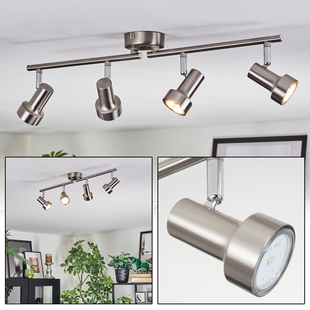 Edain Deckenleuchte LED Chrom, Nickel-Matt, 4-flammig main product photo