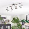 Edain Deckenleuchte LED Chrom, Nickel-Matt, 4-flammig
