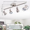 Edain Deckenleuchte LED Chrom, Nickel-Matt, 4-flammig