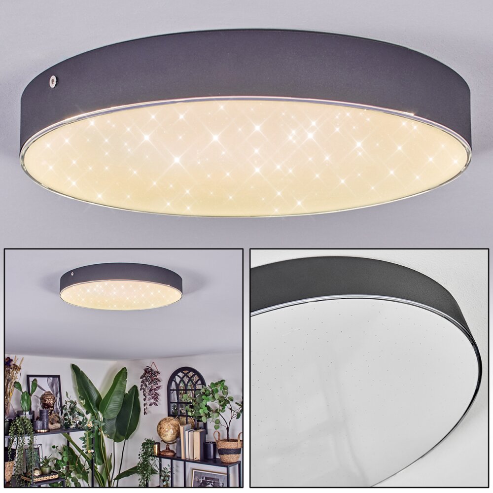 Elmar Deckenleuchte LED Schwarz, 1-flammig main product photo