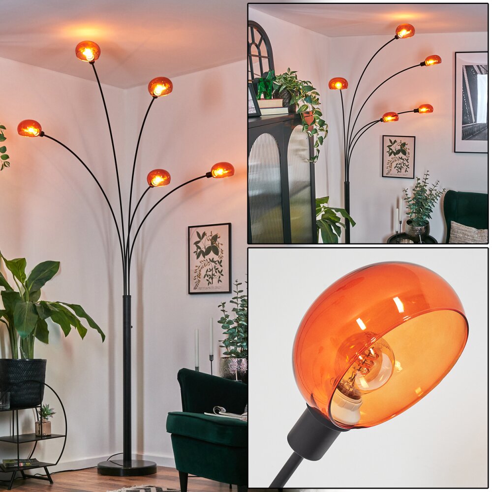 Nikkala Stehleuchte Schwarz, 5-flammig main product photo