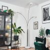Nikkala Stehleuchte Chrom, Weiß, 3-flammig