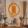 Pompu Wandleuchte LED Naturfarben, Schwarz, 1-flammig
