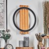 Pompu Wandleuchte LED Naturfarben, Schwarz, 1-flammig