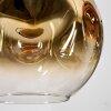 Ripoll Hängeleuchte Glas 15 cm, 20 cm, 25 cm, 30 cm Chrom, Gold, Klar, Kupferfarben, Rauchfarben, 4-flammig