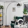 Baloca Stehleuchte 30 cm Chrom, Schwarz, 1-flammig