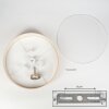 Foggia Deckenleuchte 50 cm Nickel-Matt, 3-flammig
