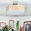 Foggia Deckenleuchte 40 cm Nickel-Matt, 3-flammig