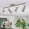 Firan Deckenleuchte LED Chrom, Nickel-Matt, 4-flammig
